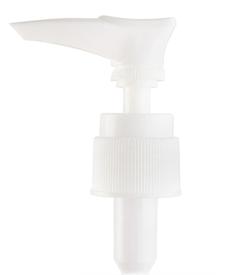 20-410 White Lotion Pump with Ribbed Surface