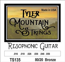 Tyler Mountain TS135 Resophonic Guitar Strings 80/20 Bronze
