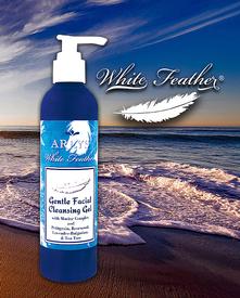 White Feather Gentle Facial Cleansing Gel with Marine Complex-8 oz.
