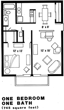 Country Village - 1 Bed 1 Bath