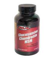 Prolabs Glucosamine Chondrotin MSM is an effective combination of ingrediants to help promote and maintain healthy joints and connective tissue. MSM (Methyl-sulfonyl- methane) is a natural source of sulphur that is essential for the healthy function and structure of joints. Chondrotin (Chondrotin sulfate) helps lubricate joints and cartlidge as well as improve this lubricating fluid's thicknessand elasticity, Glucosamine (D-Glucosamine HCI) aids in the rebuilding and repairing of cartlidge in addition to being component for the development of strong connective tissue. 