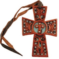 Turquoise Floral Cross by Ozark Leather.jpg
