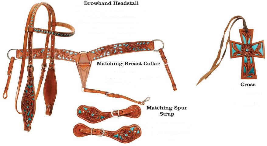 Turquoise Floral Tooled Collection.jpg