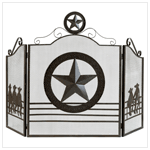Lone Star Fireplace Screen