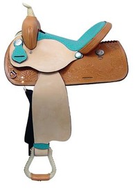 Sweetheart Ostrich Seat Barrel Saddle