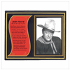 John Wayne Biography Plaque