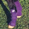 Bar F Purple Split Leather Combination Gallop Boots