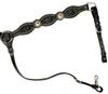 Black Silver Floral Breast Collar by Ozark Leather