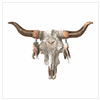 Bull's Skull Wall Clock