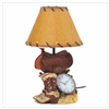 Cowboy Table Clock Lamp