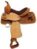 Cross Cutout Youth Saddle by Ozark Leather