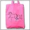 Hot Pink Tote with Mare and Foal Motif