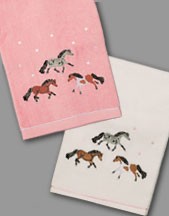 Puff Pony Bath Towels