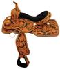 Hand Tooled Youth Saddle by Ozark Leather