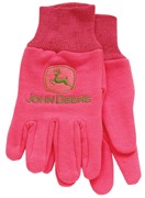 John Deere Ladies Pink Jersey Garden Gloves, p