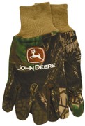 John Deere Deep Woods Camo Print Jersey Work Gloves, large pair