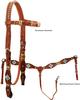 Turquoise and Rawhide Tack Set by Ozark Leather