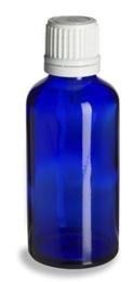 30 ml. Cobalt Blue Glass Bottle