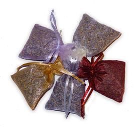 Scented Dried Lavender in 3x4 inch Organza Sachet Bags