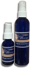 Nine Moons BLESSINGS Aromatic Massage Oil-1 oz. and 4 oz.