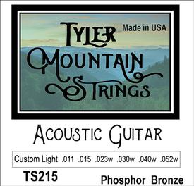 Tyler Mountain TS215 Acoustic Guitar Strings Custom Light-Phosphor Bronze