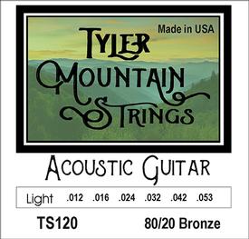 Tyler Mountain TS120 Acoustic Guitar Strings Light- 80/20 Bronze