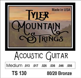 Tyler Mountain TS130 Acoustic Guitar Strings Medium- 80/20 Bronze