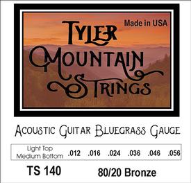 Tyler Mountain TS140 Acoustic Guitar Strings Bluegrass- 80/20 Bronze