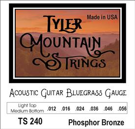 Tyler Mountain TS240 Acoustic Guitar Strings Bluegrass Gauge-Phosphor Bronze