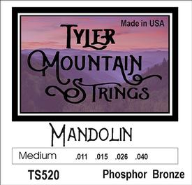 Tyler Mountain TS520 Mandolin Strings Medium-Phosphor Bronze Loop End