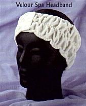 Velour Spa Headband - Natural